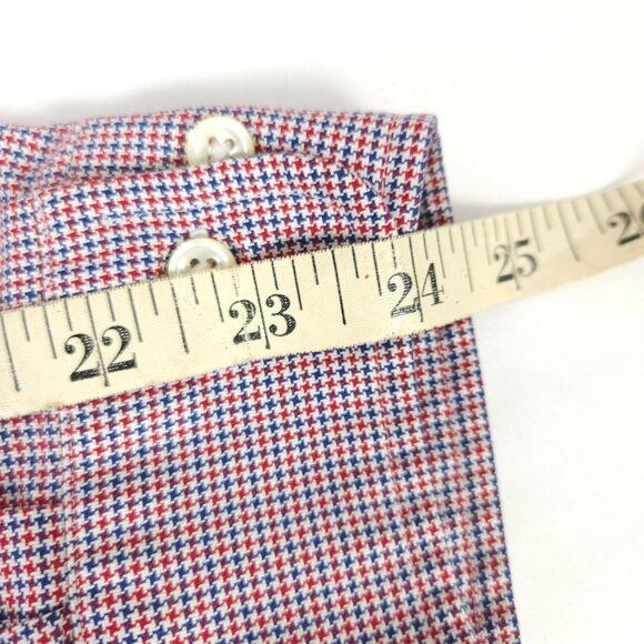 VTG Ralph Lauren Men 17.5 34/35 Red Long Sleeve Yarmouth Oxford Dress Shirt - Picture 6 of 7